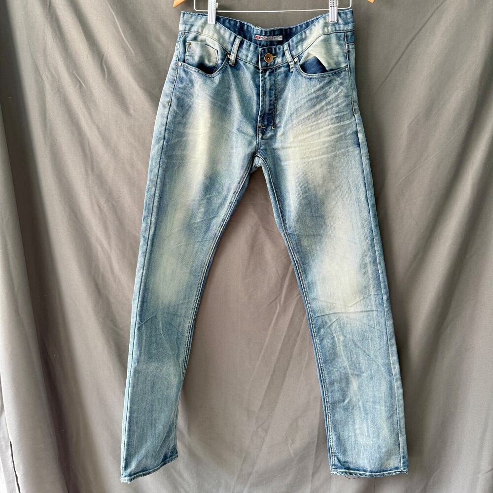Projek Raw Jeans Mens 32x34 Blue Acid Wash Regular Fit Distressed